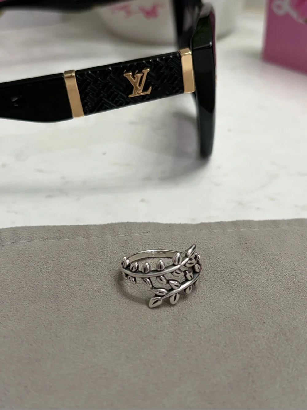 James Avery Silver Leaf Wrap Ring - Silver - Picture 1 of 1